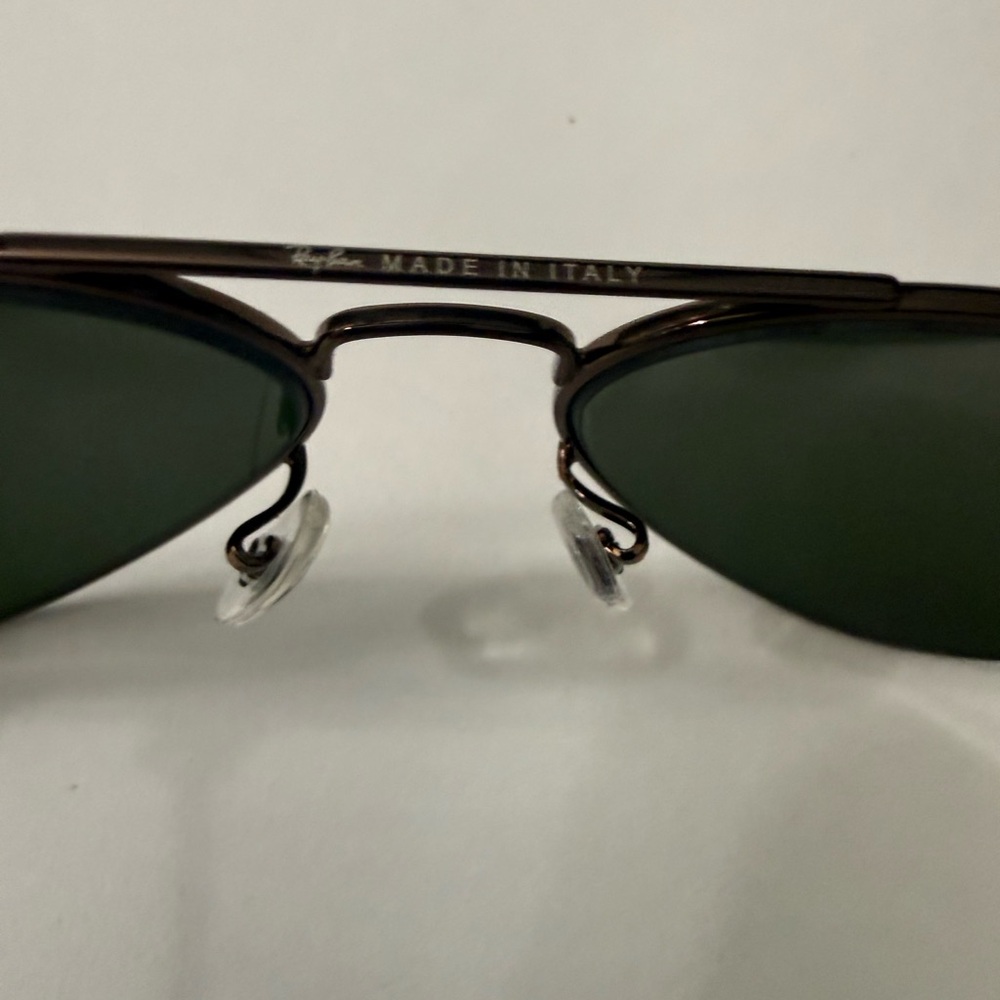 Ray-Ban Aviator Sunglasses RB3025 58mm Bronze Frame & Purple Green Lenses Unisex - Picture 11 of 13